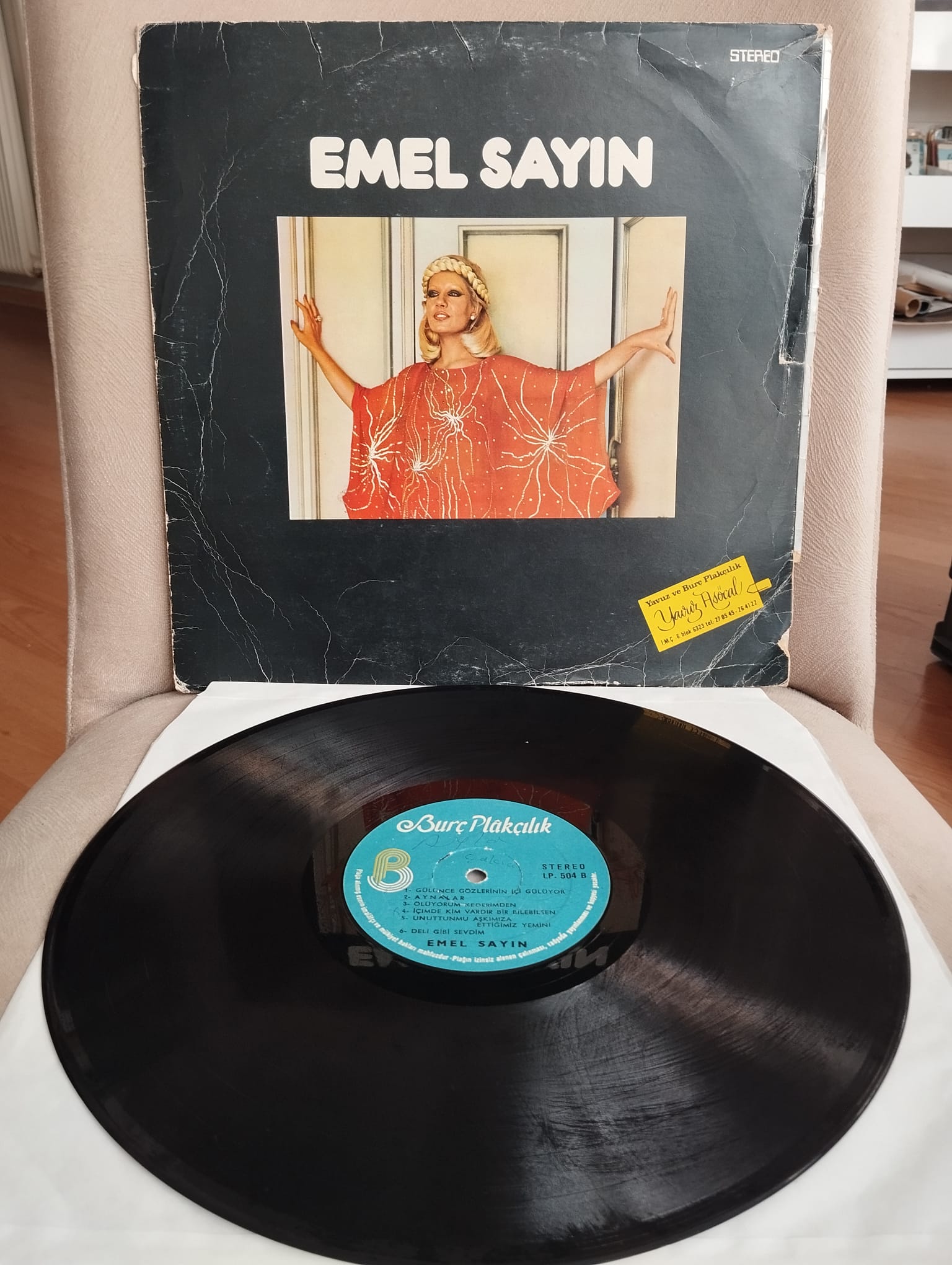 Emel Sayın – Emel Sayın 76 -  Türkiye Basım 33 Lük LP Albüm Plak