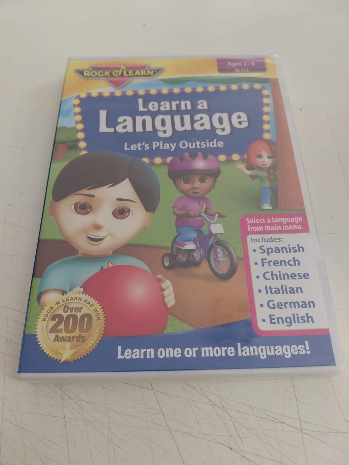 Learn a Language / Let’s Play outside - ( Ages 2-6 ) -   DVD /Açılmamış Ambalajlı