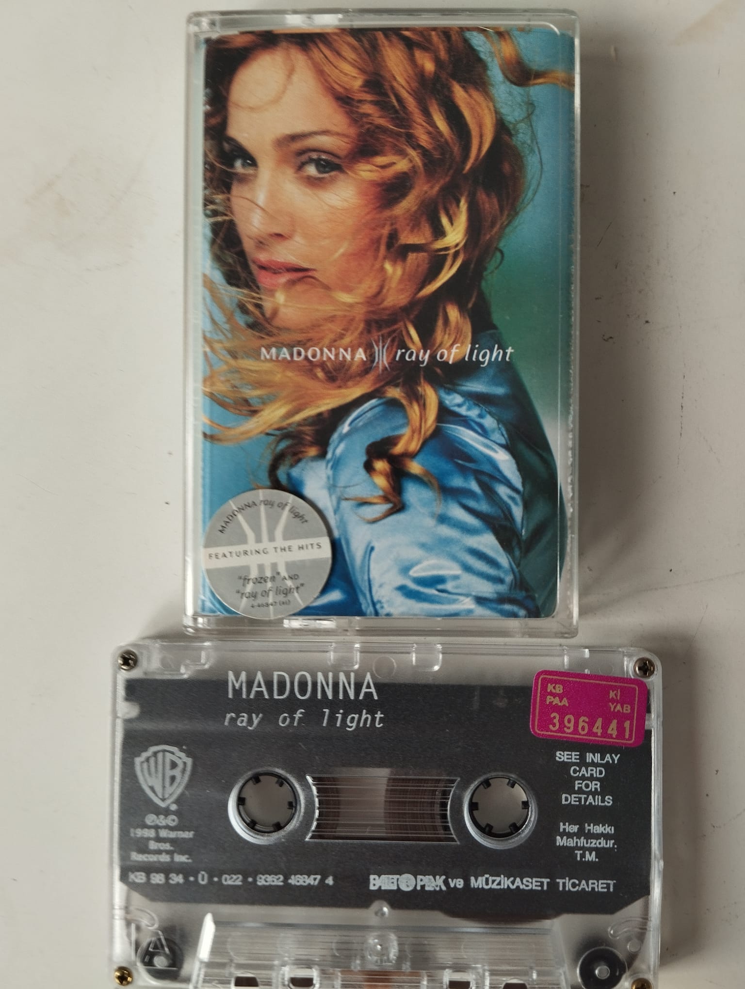 Madonna – Ray Of Light - 1998 Türkiye Basım 2. El Kaset Albüm