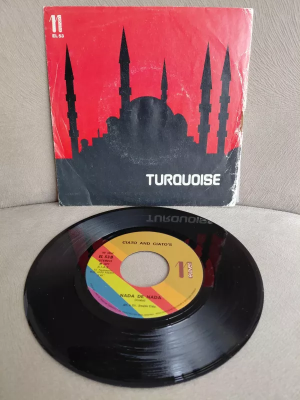Ciato And Ciato’s  ‎–  Turquoise  - 1977 İtalya Basım 45lik Plak-2.el