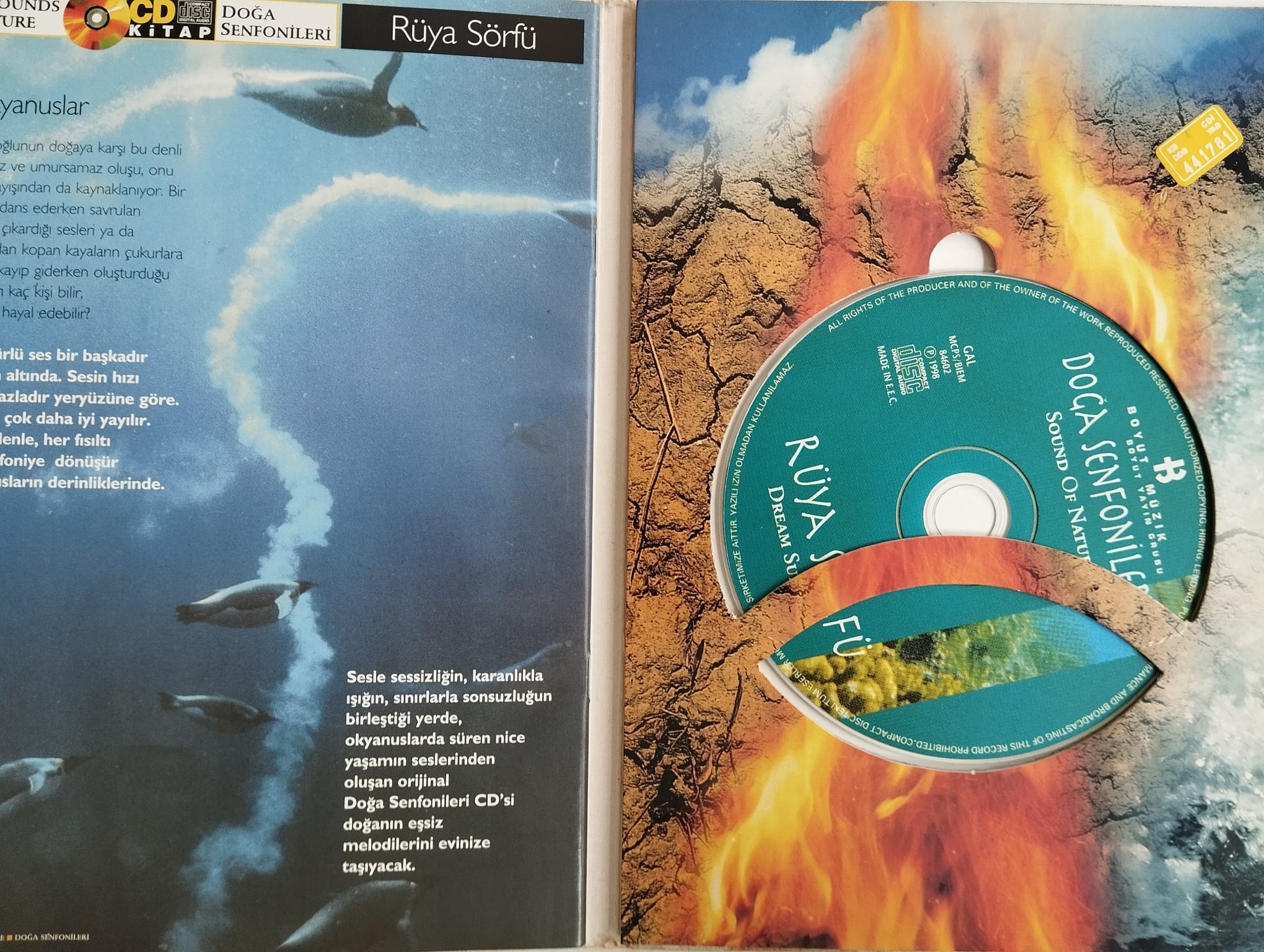 Doğa Senfonileri : Okyanuslar  -  Türkiye Basım 2. El CD  + Kitap
