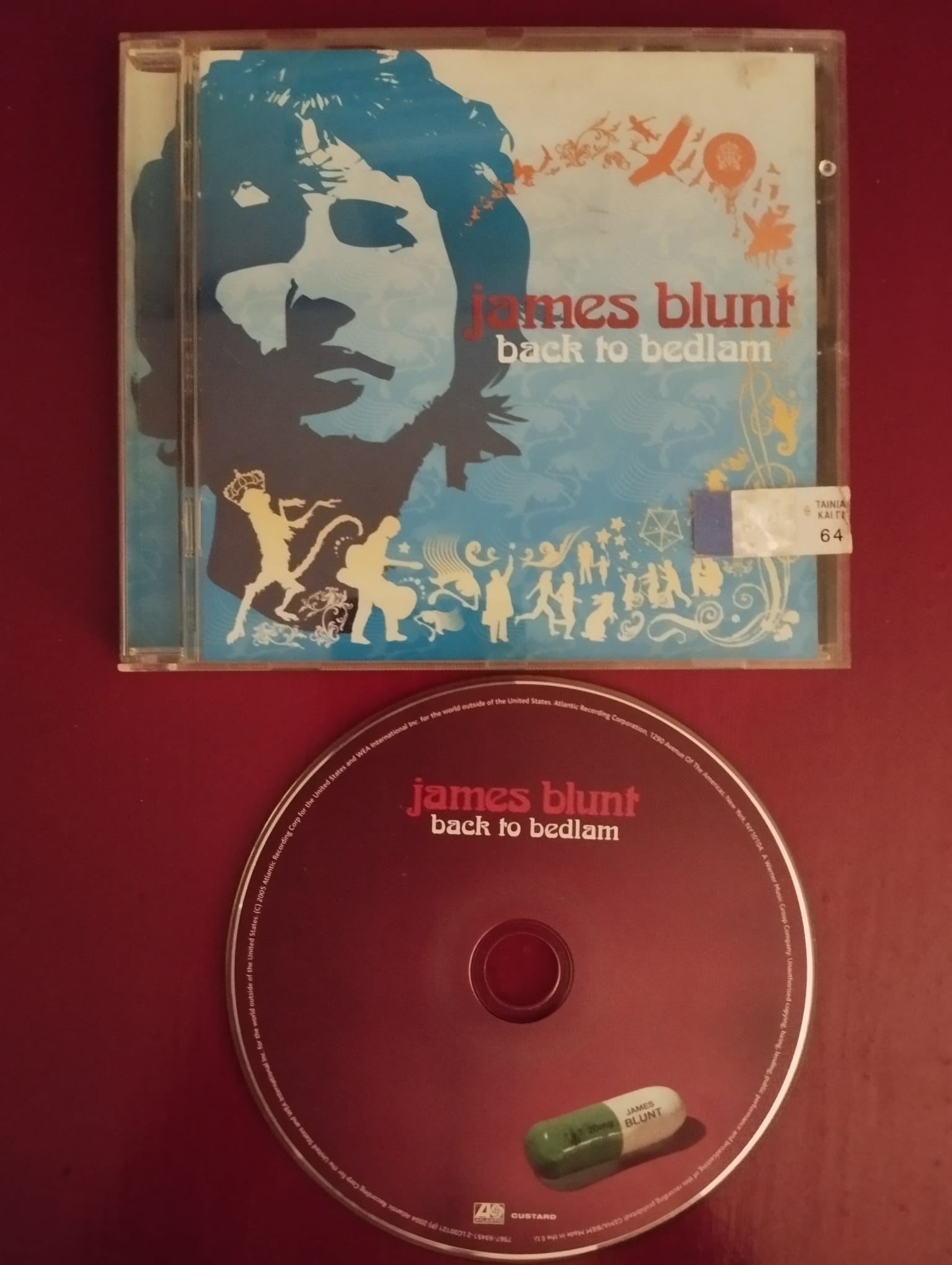 James Blunt – Back To Bedlam - Avrupa Basım CD Albüm -2.El