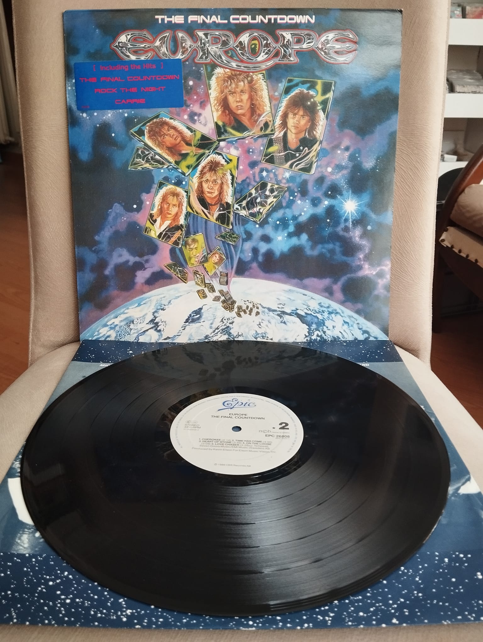 EUROPE - The Final Countdown - 1986 Hollanda Basım Albüm - 33 lük LP Plak-2.El