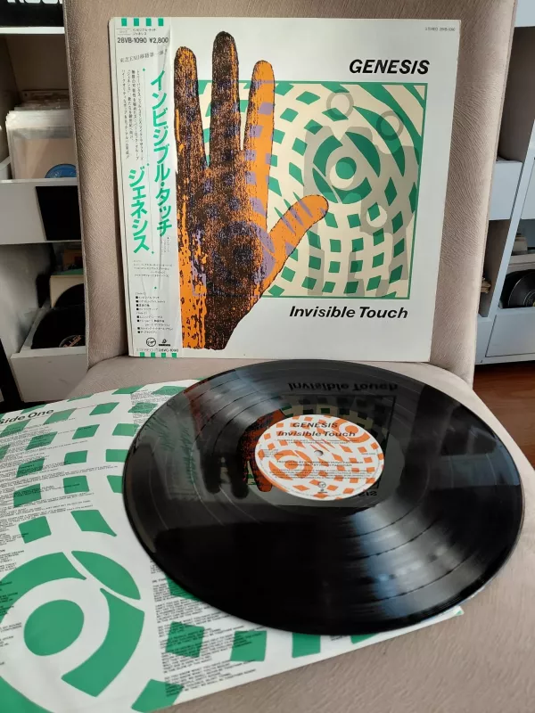 Genesis – Invisible Touch - 1986 Japonya Basım 33 Lük LP Albüm Plak -Obi’li-2.el
