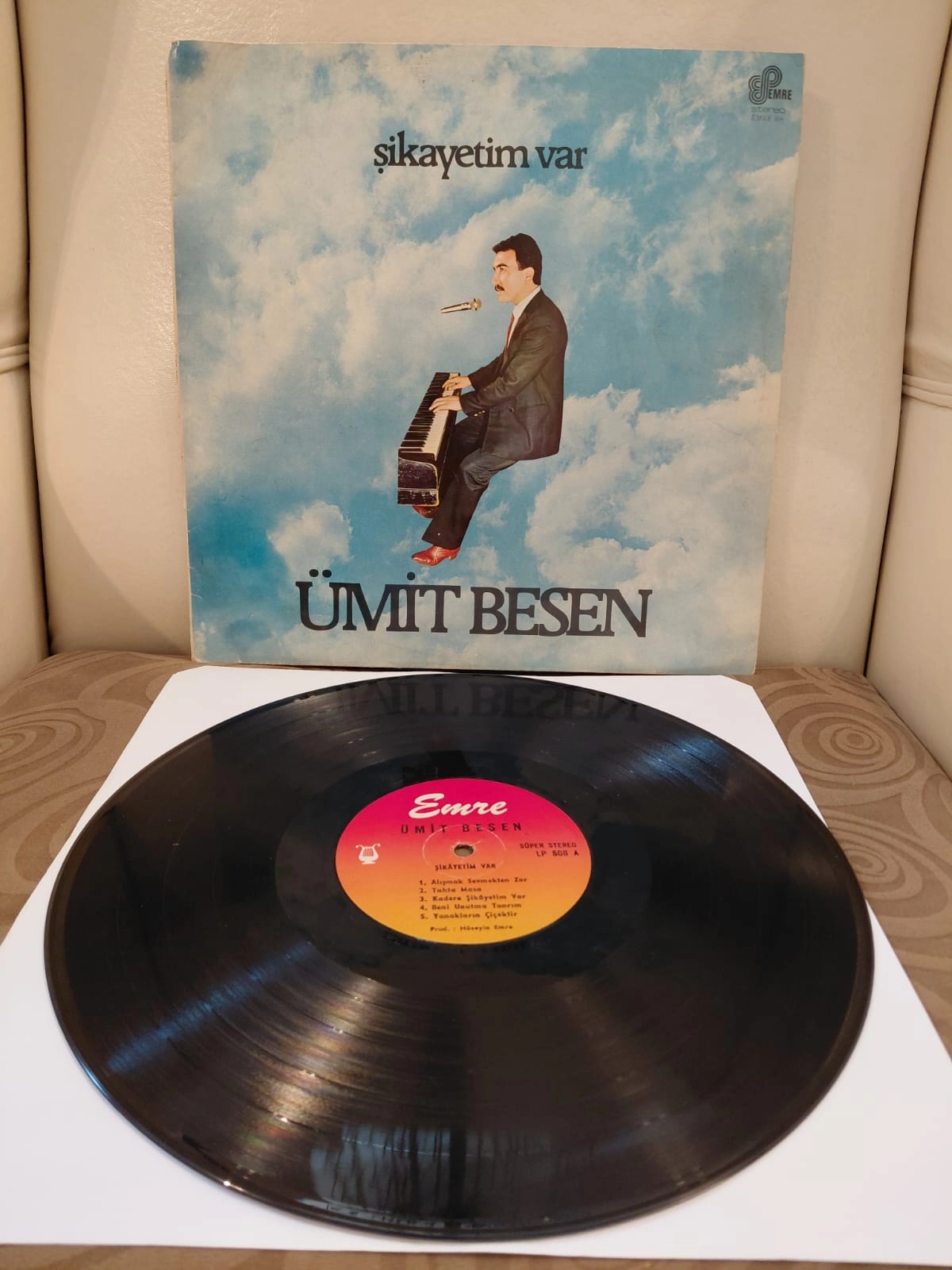 Ümit Besen – Şikayetim Var - 1980 Türkiye Basım - LP Plak Albüm-2.El