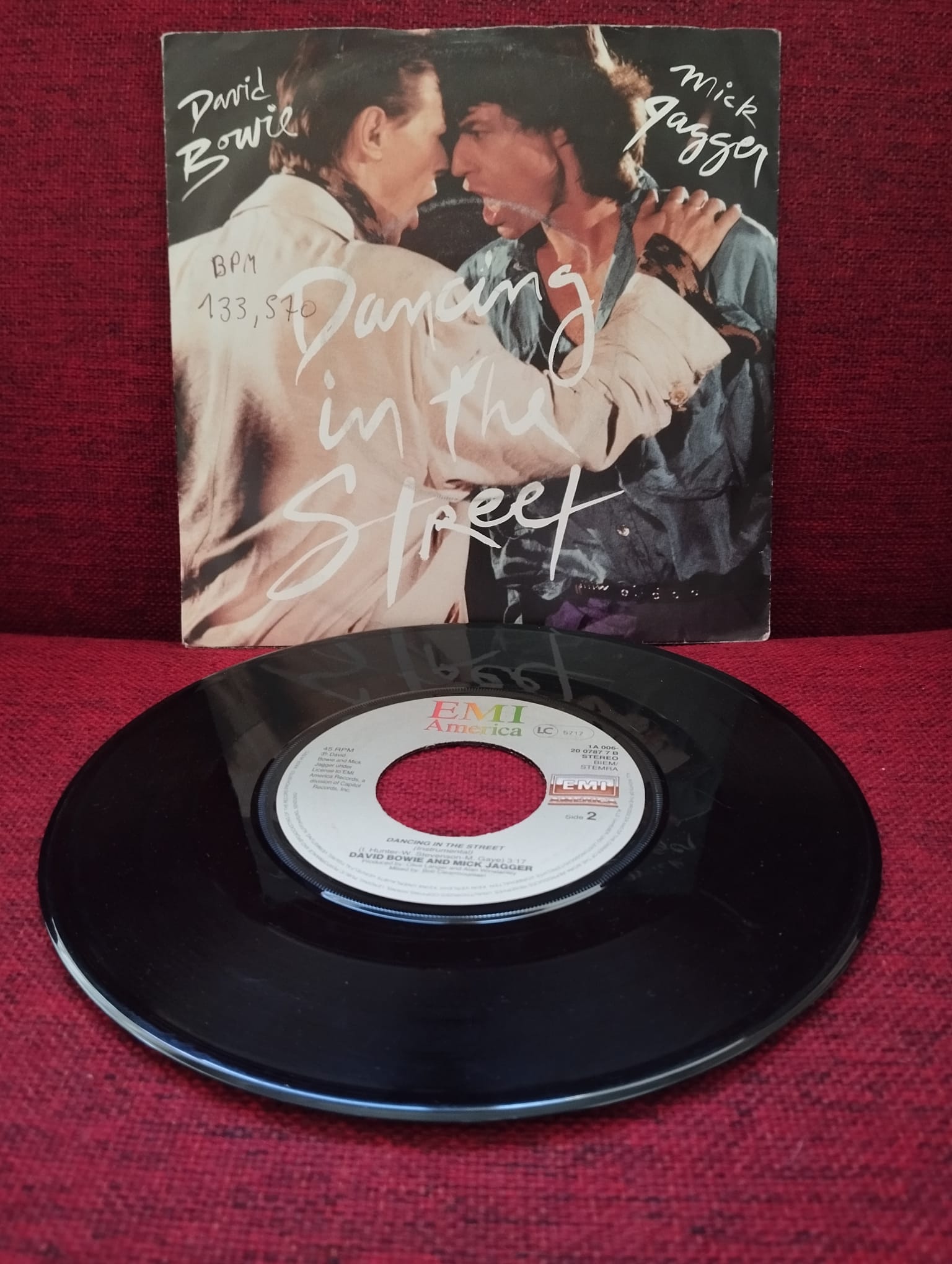 David Bowie And Mick Jagger – Dancing In The Street  - 1985  Avrupa Basım 45 lik Plak