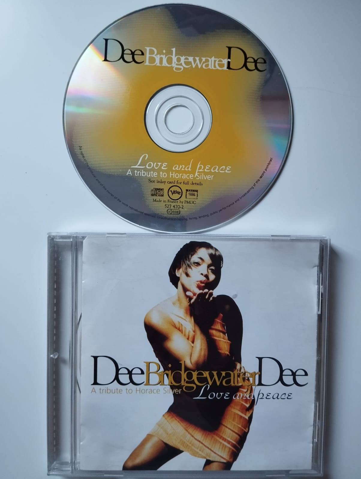 Dee Dee Bridgewater – Love And Peace - A Tribute To Horace Silver -1995 Avrupa Basım 2. El CD Albüm