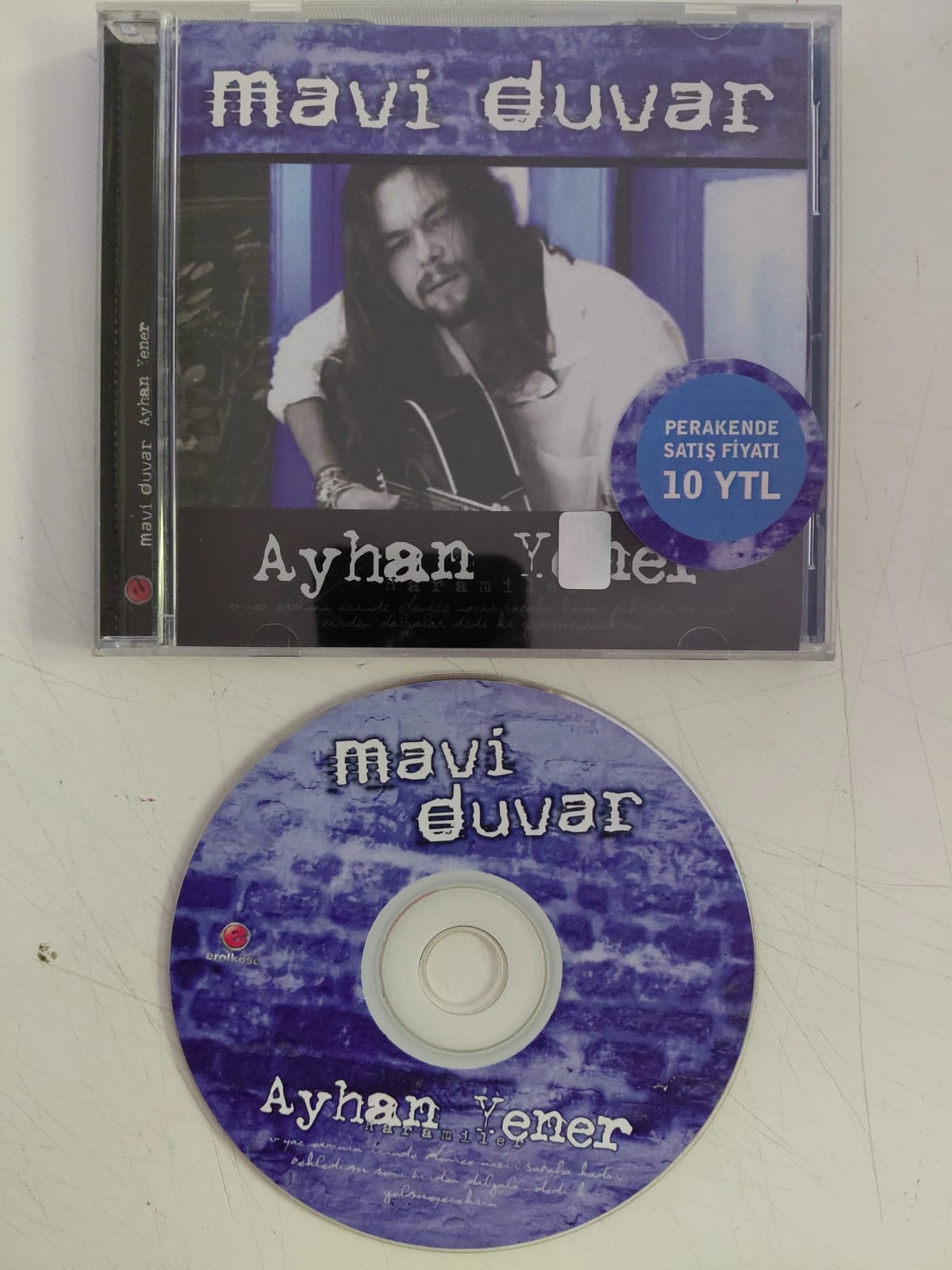 Ayhan Yener – Mavi Duvar  - 2002 Türkiye Basım - CD Albüm-2.el