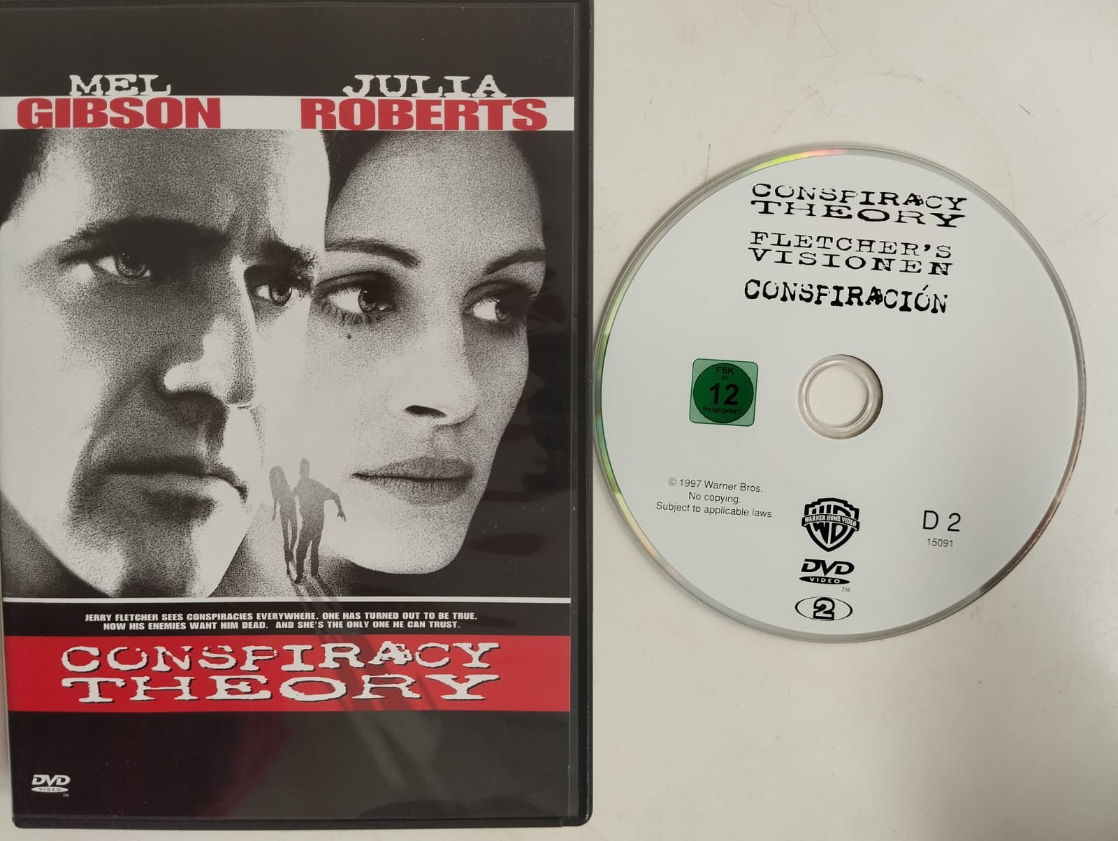 Komplo Teorisi - Conspiracy Theory - 2. El DVD Film - 130 Dakika