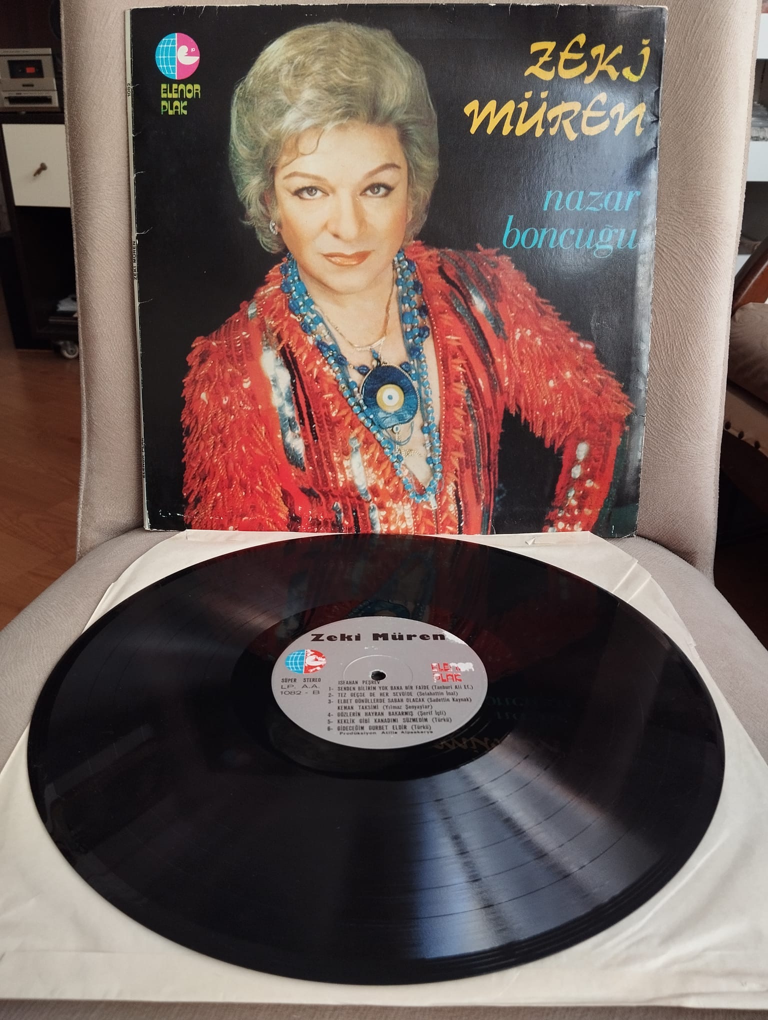 Zeki Müren – Nazar Boncuğu - 1978 Türkiye Basım LP Plak Albüm-2.el