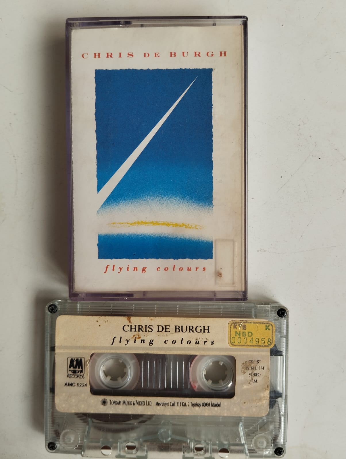Chris de Burgh – Flying Colours - 1988 Türkiye Basım 2. El Kaset Albüm