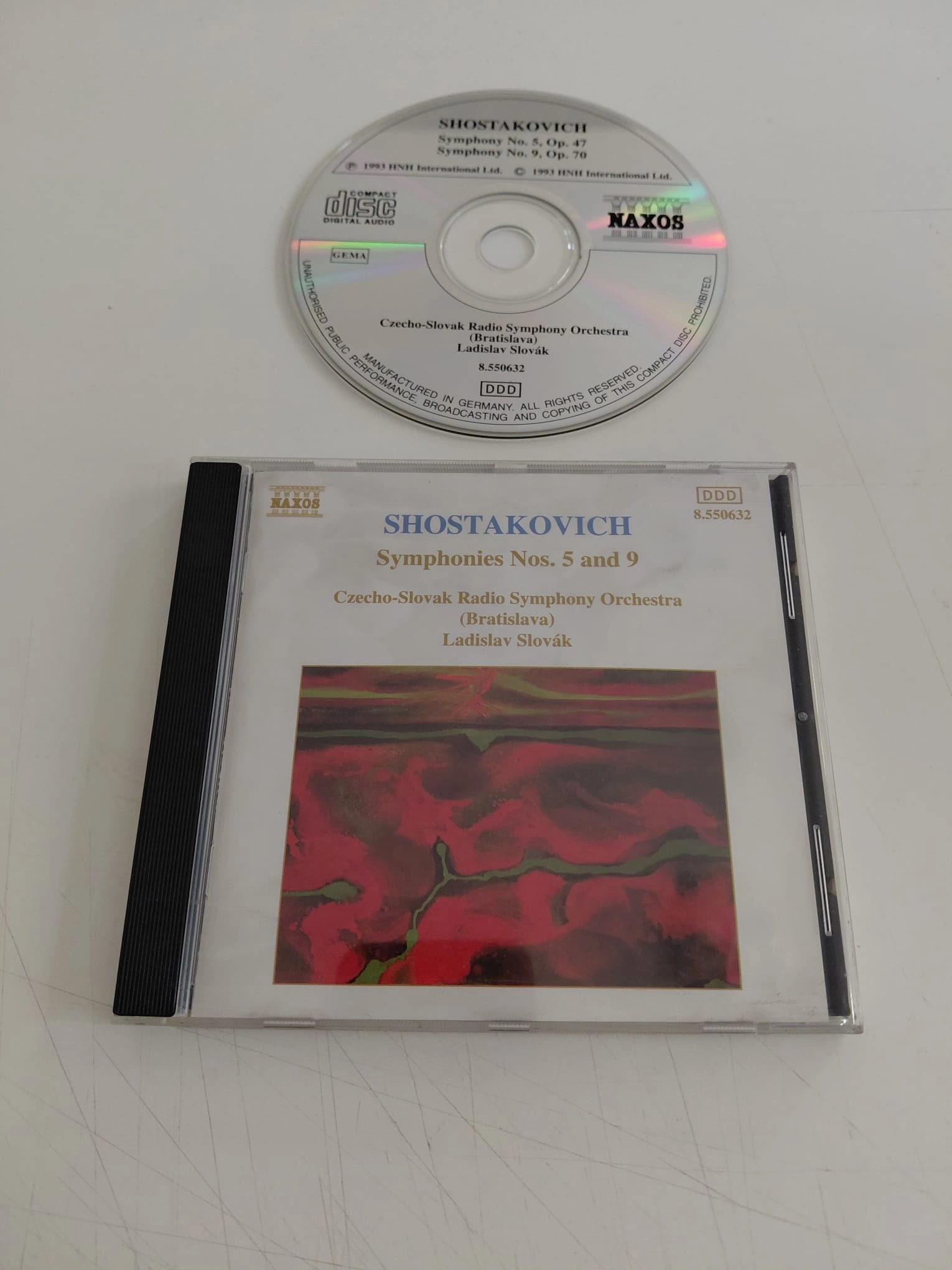 Shostakovich  – Symphonies Nos. 5 And 9 –  1993  Almanya Basım - CD Albüm-2.el