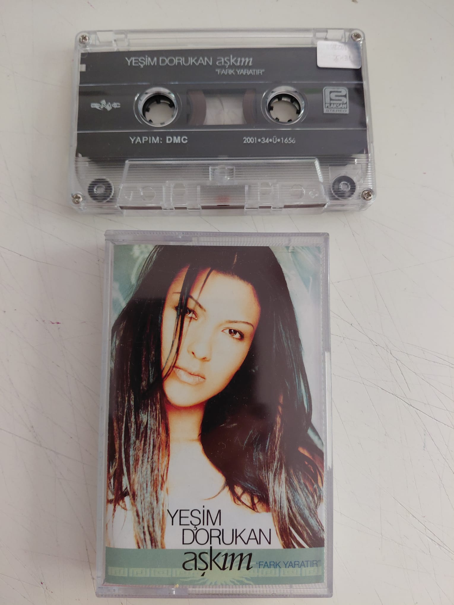 Yeşim Dorukan - Aşkım fark yaratır - 2001 Türkiye Basım Kaset-2.el