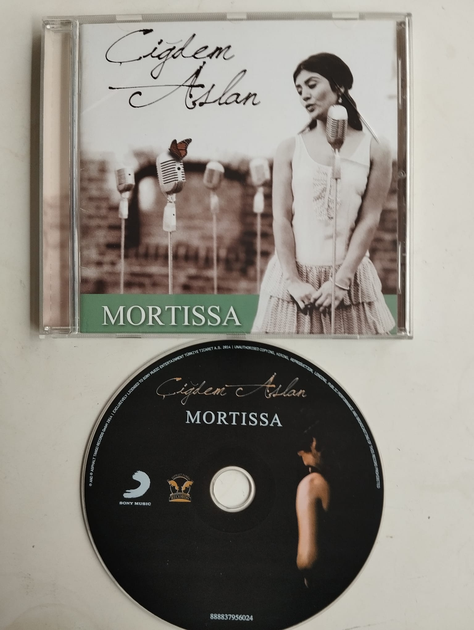 Çiğdem Aslan - Mortissa - 2014 Türkiye Basım - 2.El CD Albüm
