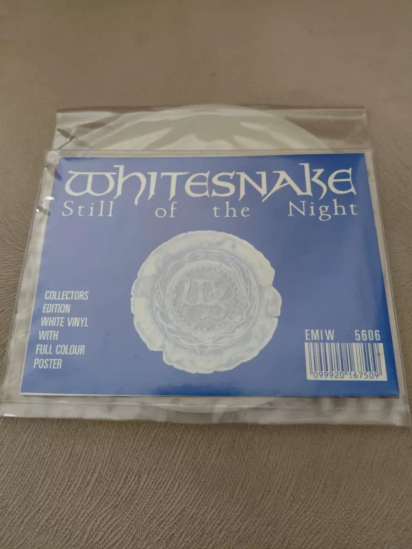 WHITESNAKE  – Still Of The Night - 1987 Japonya Basım 45lik (Beyaz Renk) Plak /Poster Kapak-2.el