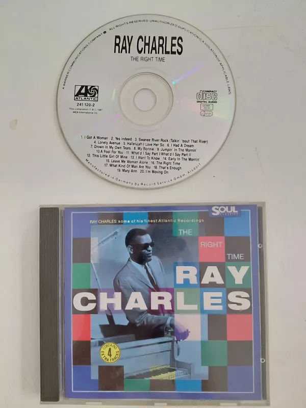 Ray Charles – The Right Time – 1987 Avrupa Basım - CD Albüm-2.el
