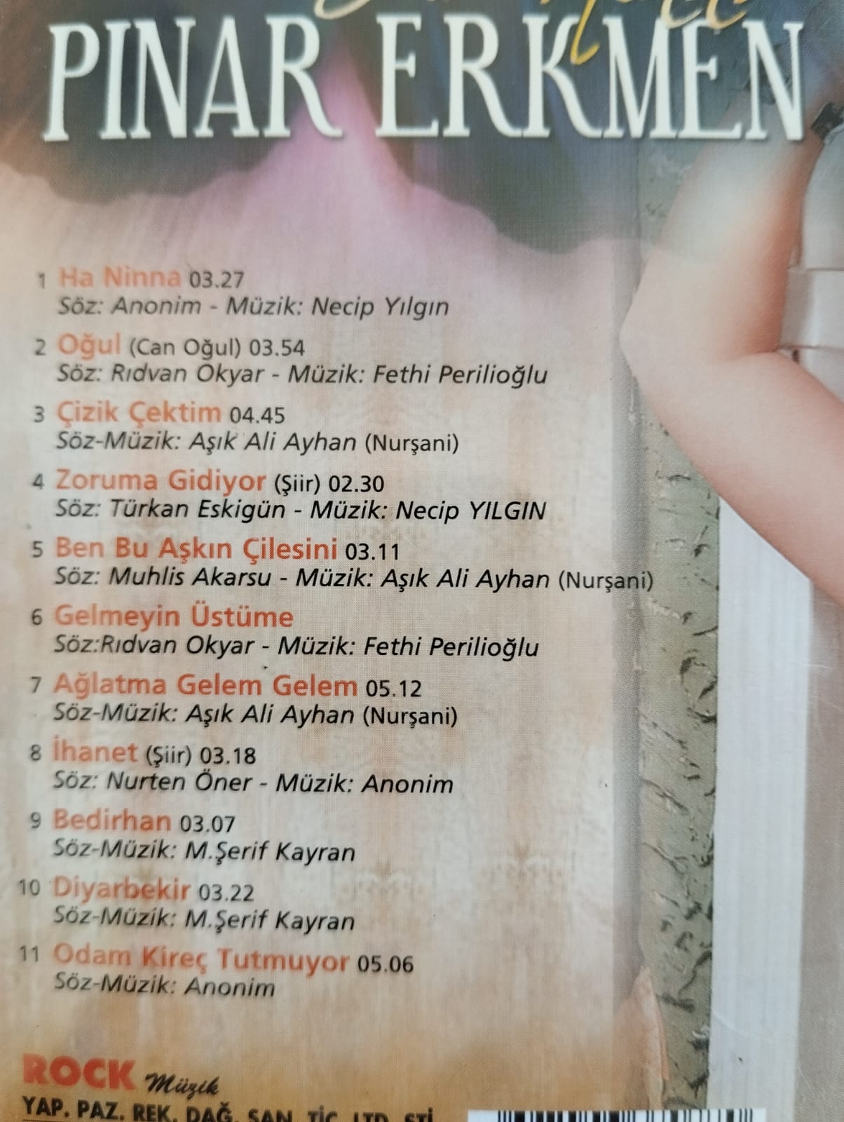 Pınar Erkmen - Ha Ninna -  Türkiye Basım - 2. El CD Albüm