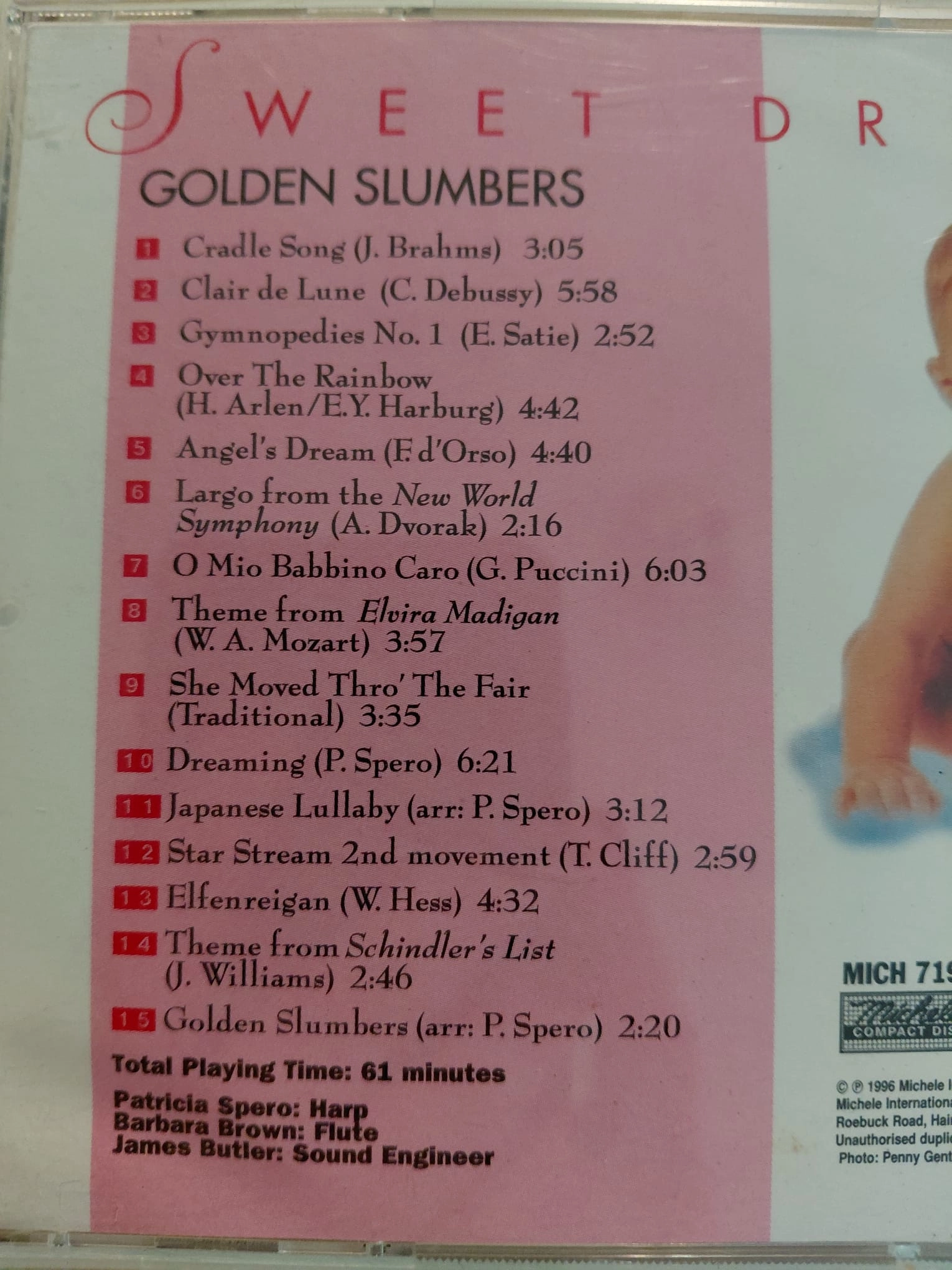 Sweet Dreams: Golden Slumbers  - 1996  İngiltere Basım  CD Albüm-2.el