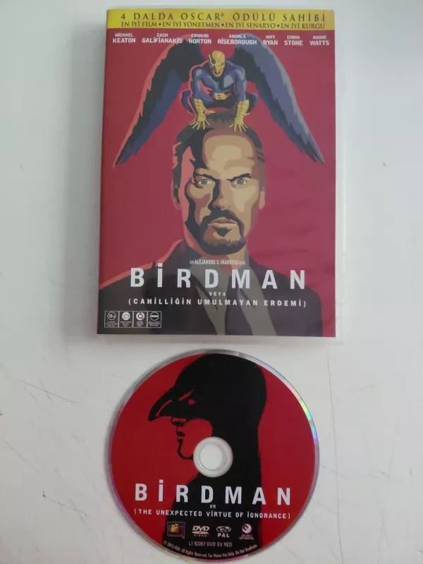 Birdman  -  Yön: Alejandro G.Inarritu  -  DVD Film-2.el