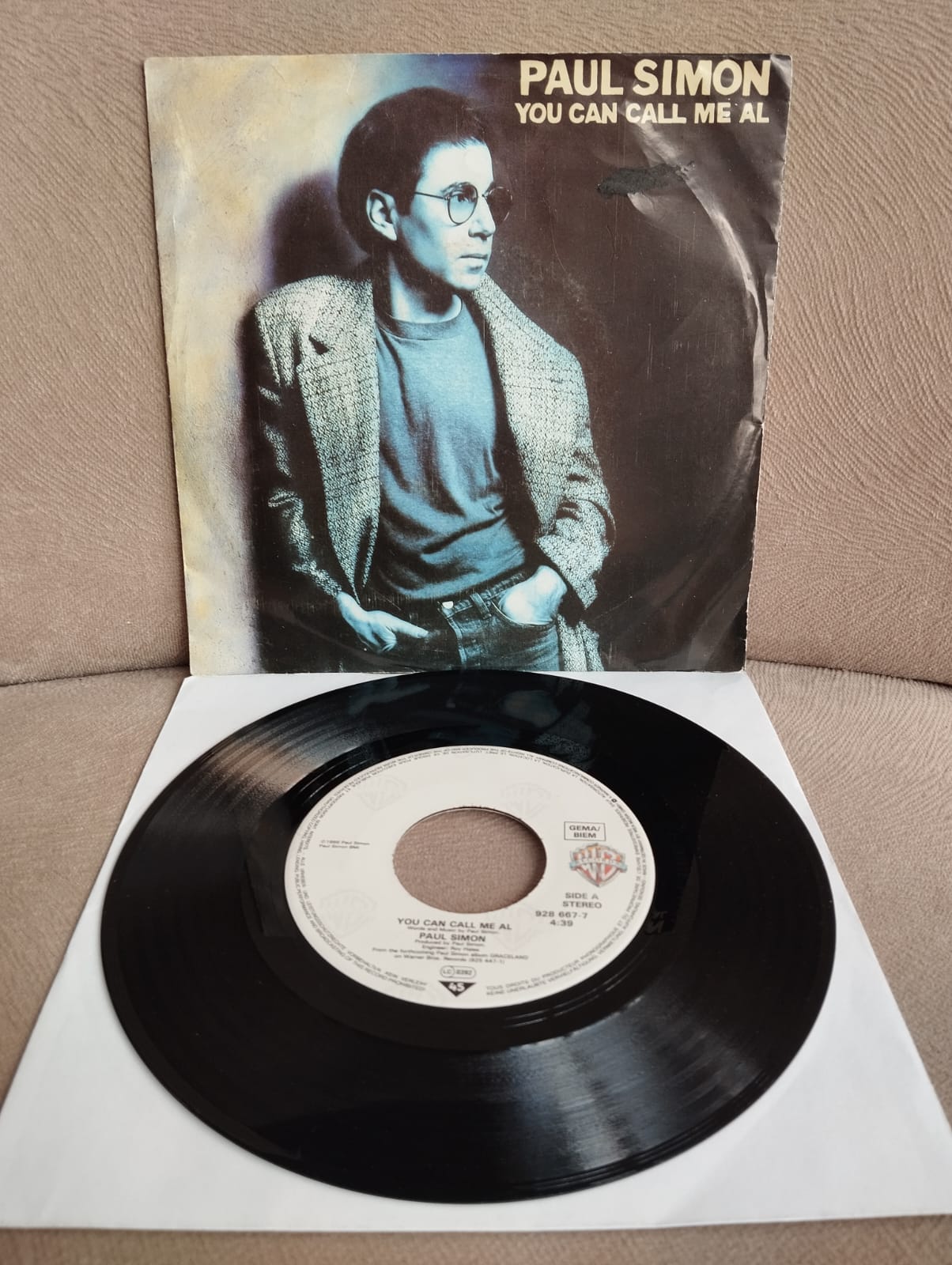 Paul Simon – You Can Call Me Al  - 1986 Almanya  Basım 45 LİK PLAK-2.el