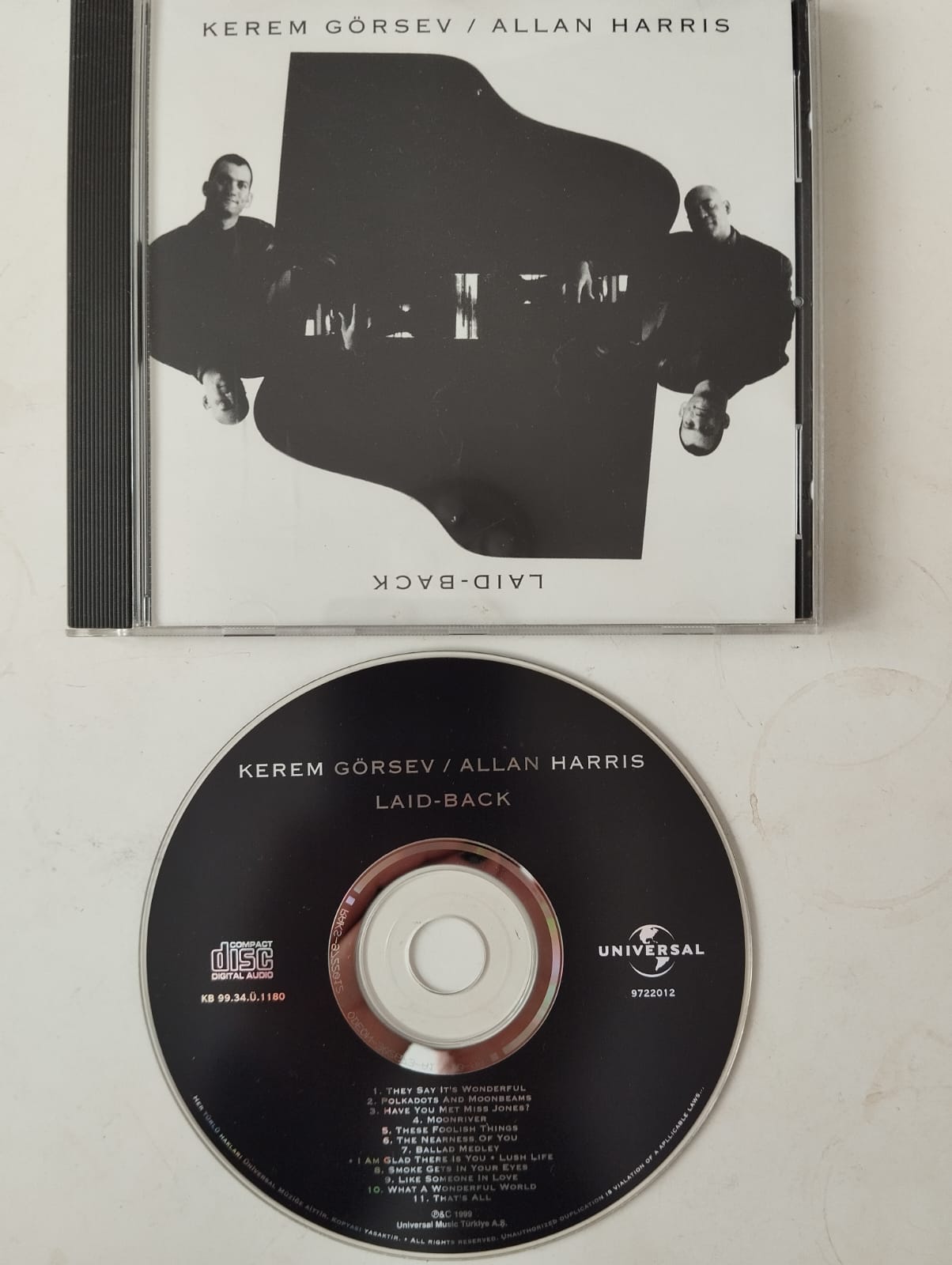 Kerem Görsev / Allan Harris – Laid - Black - 1999 Türkiye Basım CD Albüm - 2.El