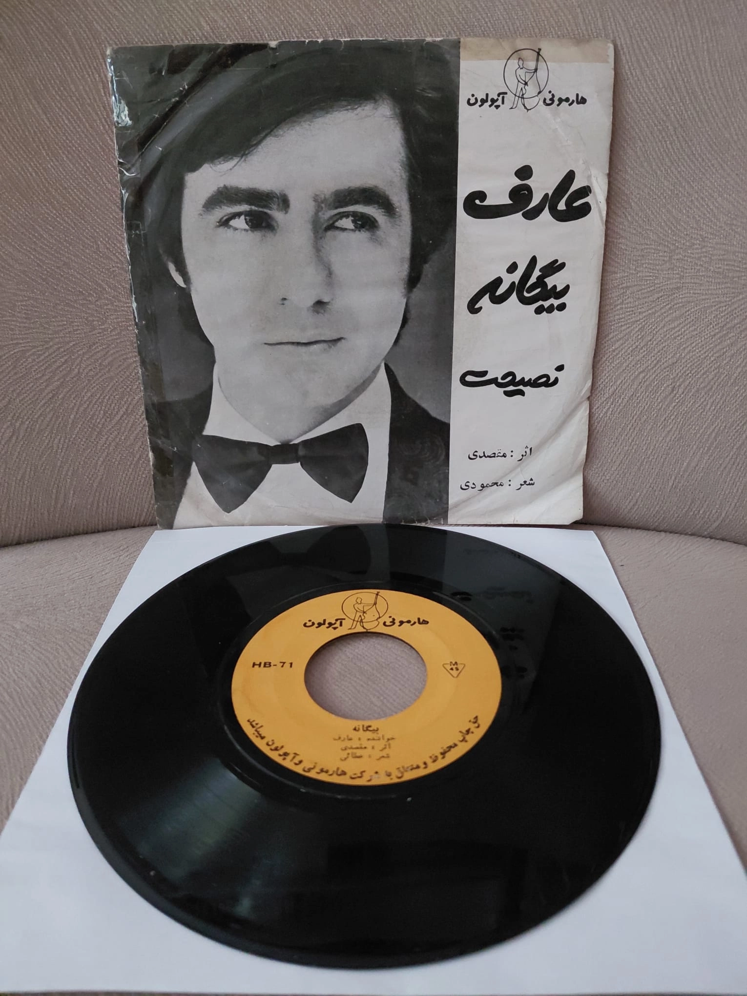 AREF   –  Beyganeh   / Nasihat  - 1975  İran  Basım  45’lik  Plak