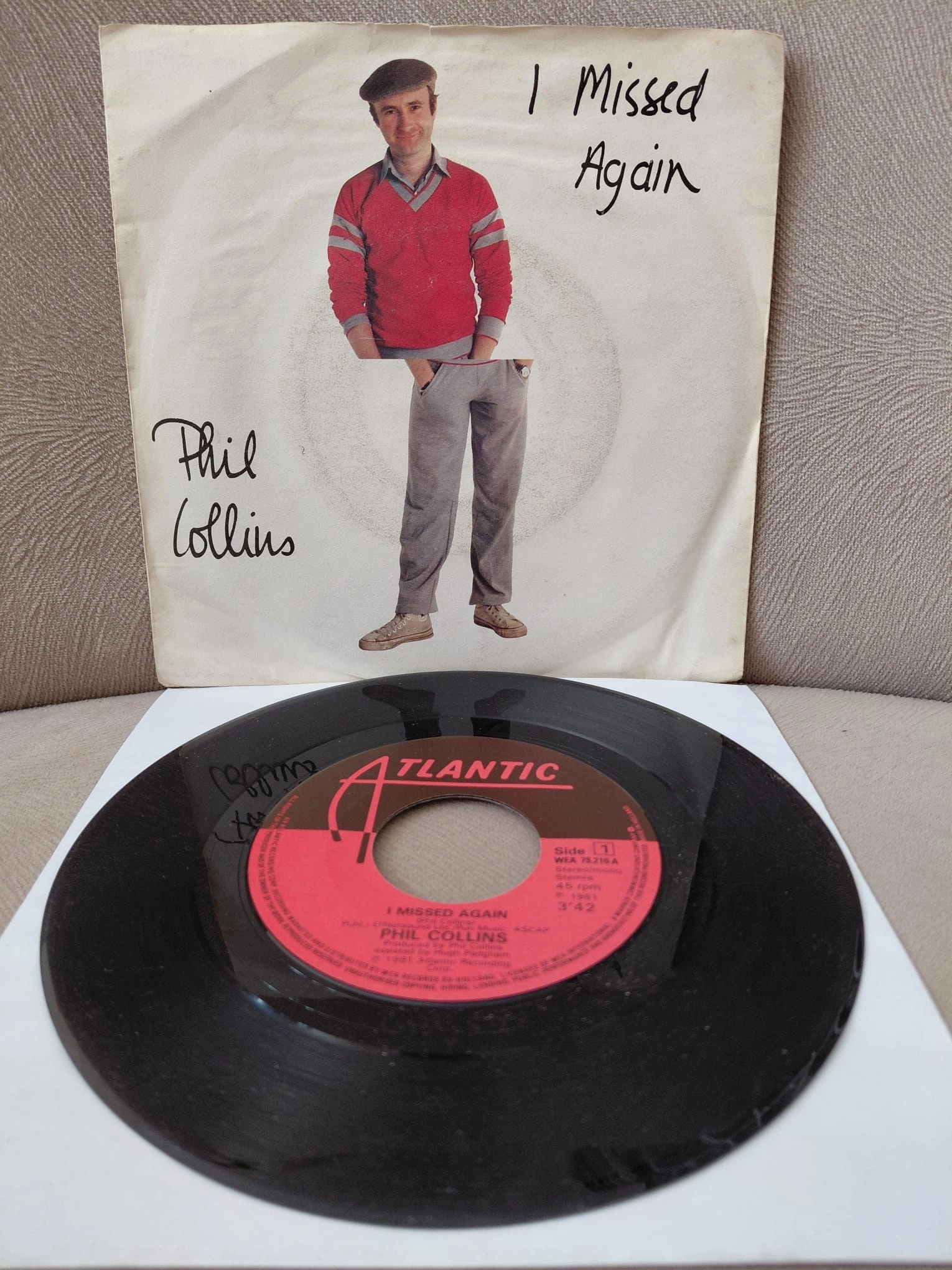 Phil Collins  –  I Missed Again  -  1981  Hollanda Basım  45’lik  Plak