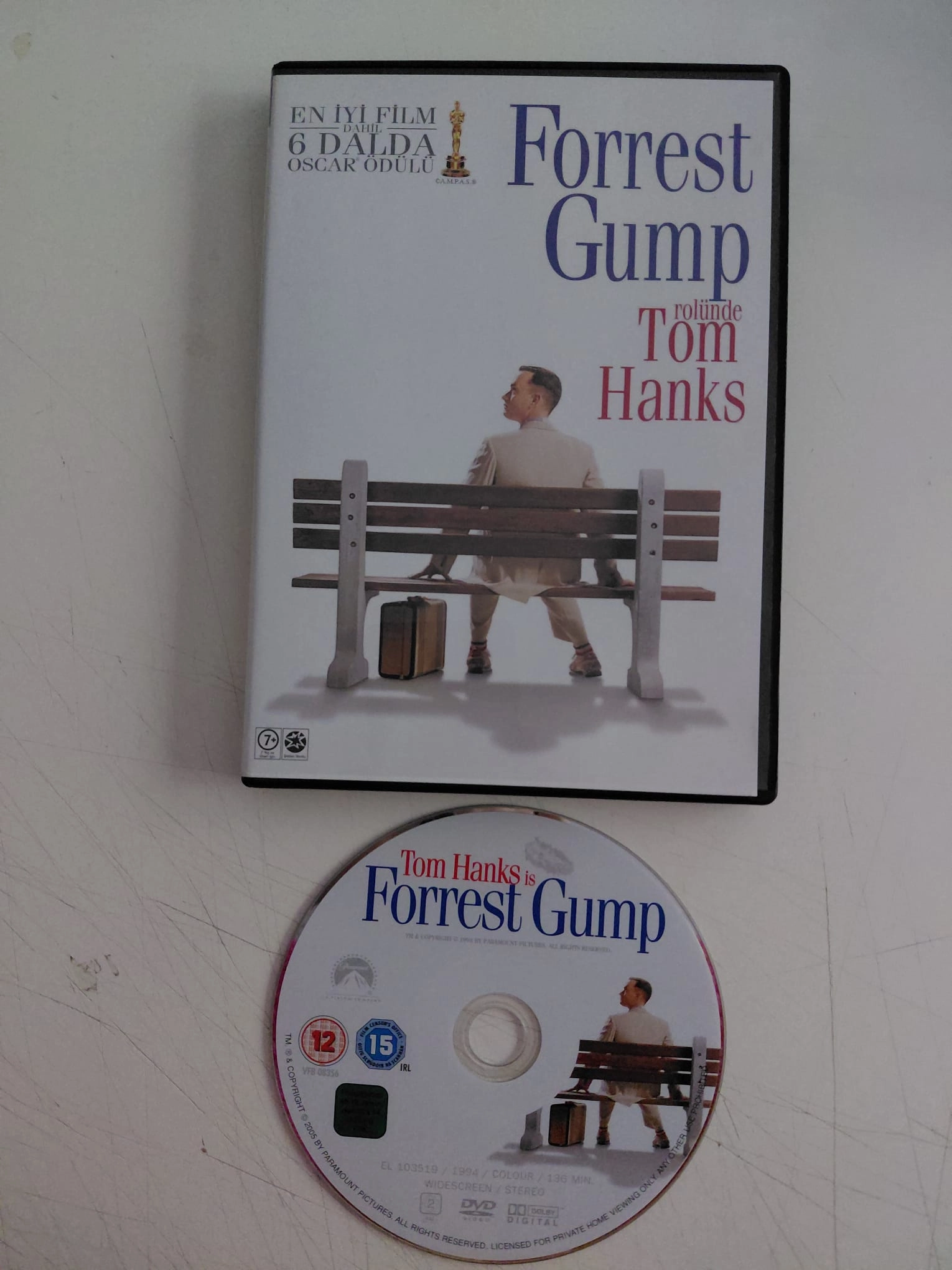 Forrest Gump -  Tom Hanks  -  DVD Film-2.el
