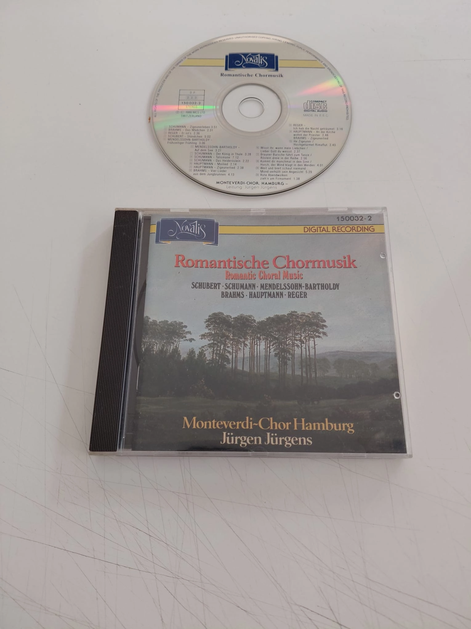 Jürgen Jürgens/ Monteverdi - Chor Hamburg –  Romantic Choral Music  - CD Albüm-2.el