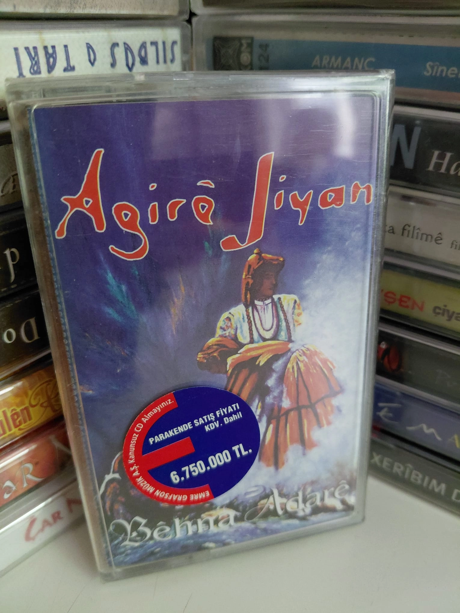 AGİRA JİYAN - Behna Adare -  Türkiye  Basım Kaset Albüm /Açılmamış Ambalajlı (Kürtçe)