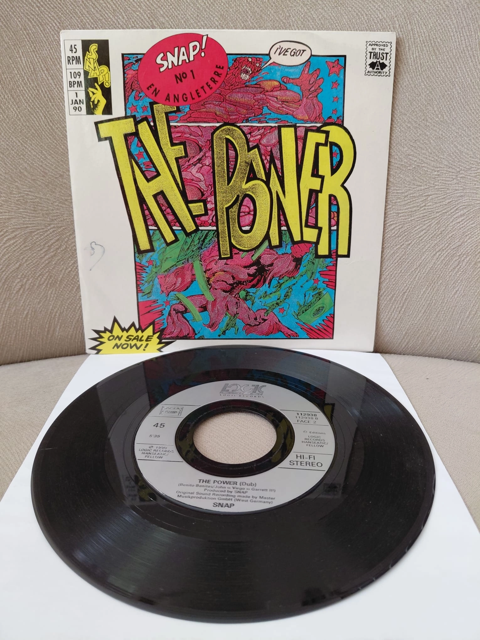 SNAP   –  The Power -  1990  Hollanda Basım  45’lik  Plak