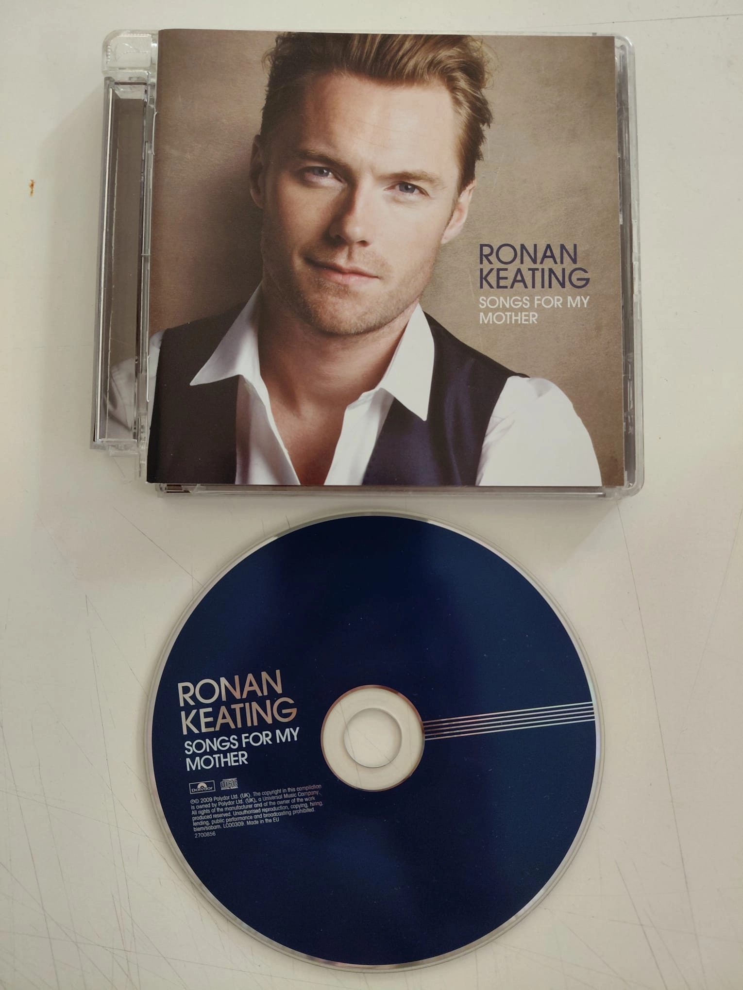 Ronan Keating – Songs For My Mother –  2009  Avrupa Basım - CD Albüm-2.el