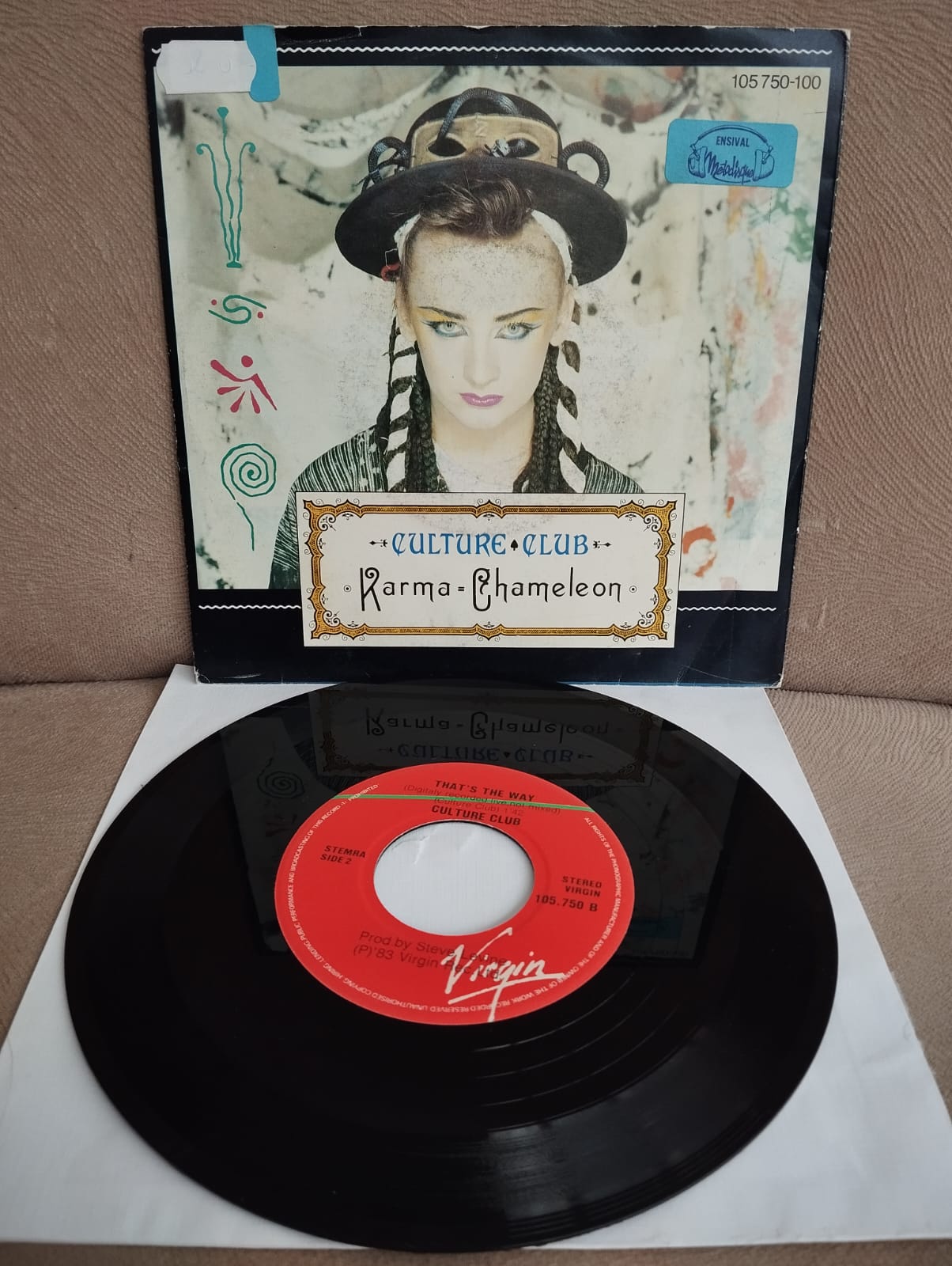 Culture Club – Karma Chameleon - 1983 Almanya Basım 45lik Plak