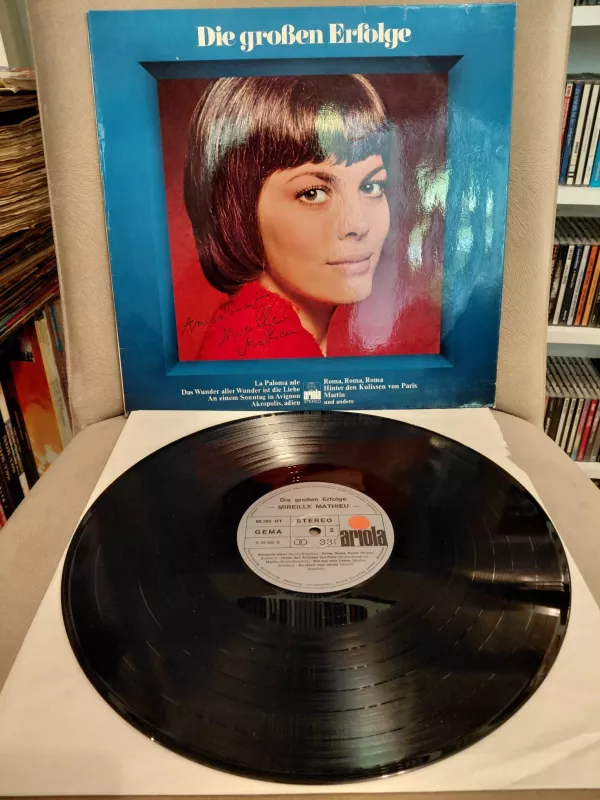 Mireille Mathieu – Die Großen Erfolge – 1974 Almanya Basım 33 lük Plak - LP Albüm-2.el