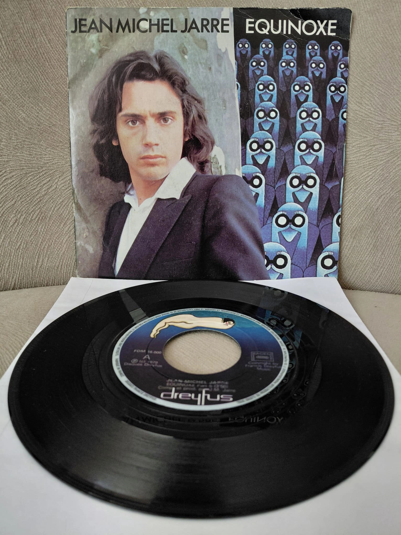 Jean Michel Jarre  –  Equinoxe -  1979  Fransa Basım 45 lik Plak
