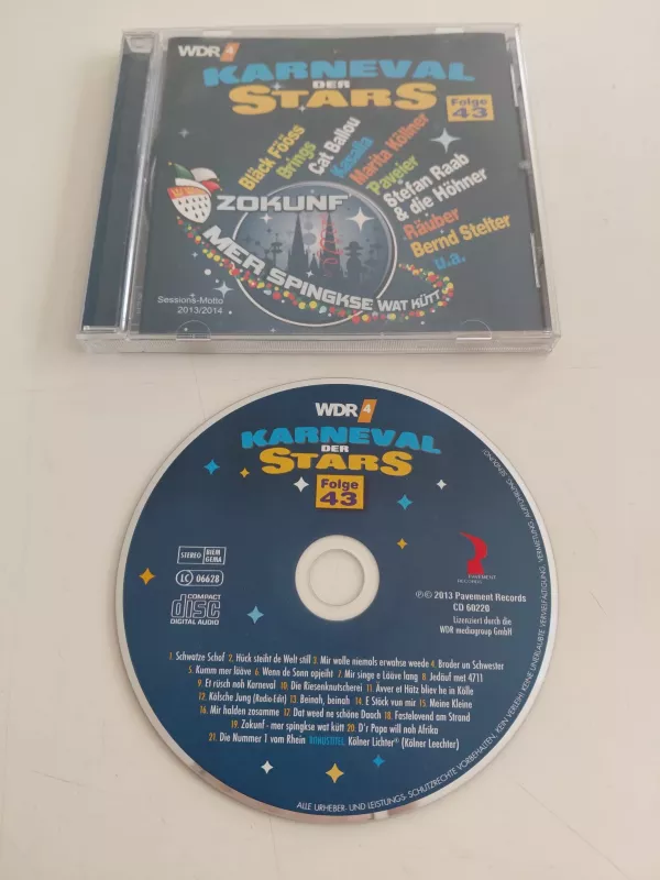 Karneval Der Stars, Folge 43 - Session 2013/2014  - 2013  Almanya Basım - CD Albüm-2.el
