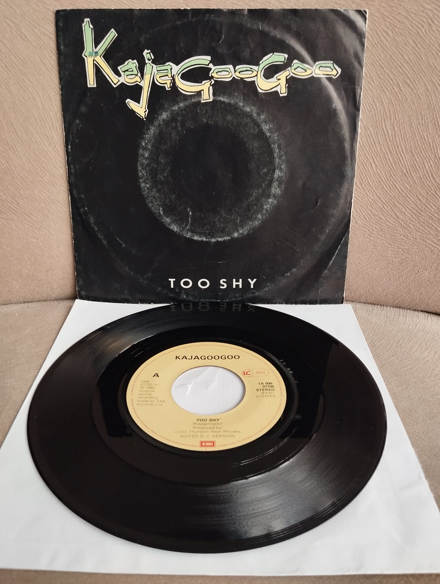 Kajagoogoo – Too Shy  - 1982 Hollanda Basım 45 LİK PLAK - 2. El