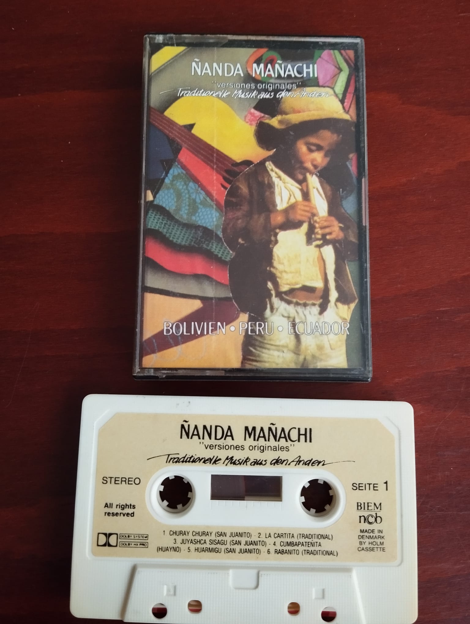 Ñanda Mañachi – Ecuador - Traditionelle Musik Aus Den Anden -  Danimarka Basım  Kaset -2.el