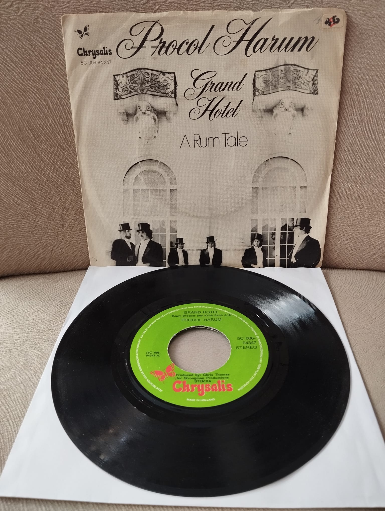 Procol Harum – Grand Hotel / A Rum Tale  - 1973 Hollanda Basım 45lik Plak