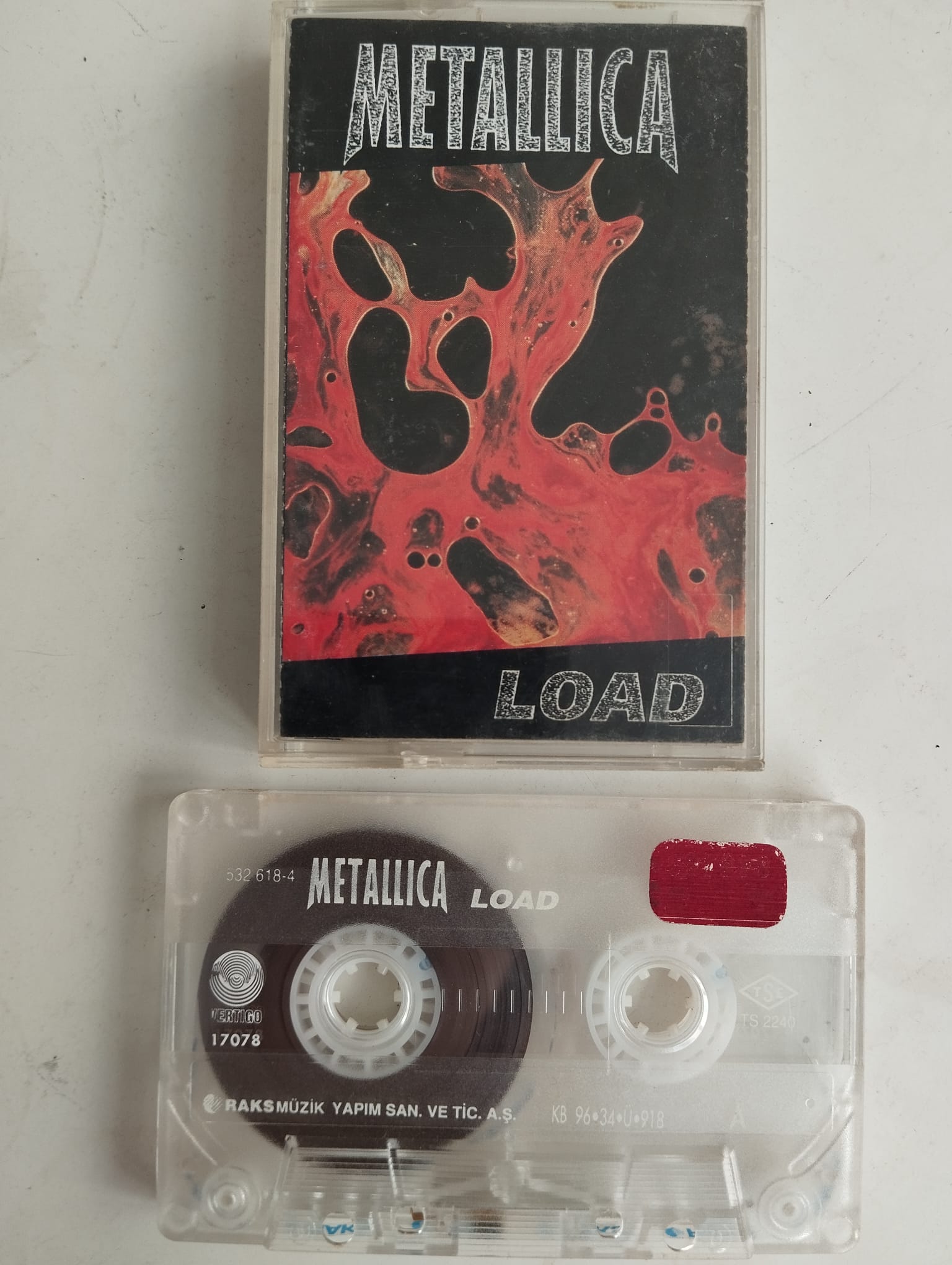 Metallica – Load  - 1996 Türkiye Basım 2. El Kaset Albüm
