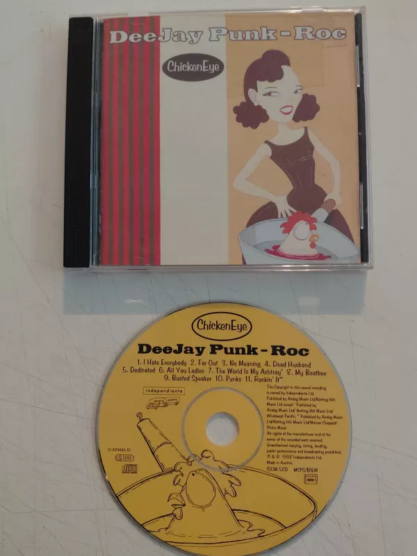 Deejay Punk-Roc – Chicken Eye - 1998 İngiltere Basım CD Albüm-2.El