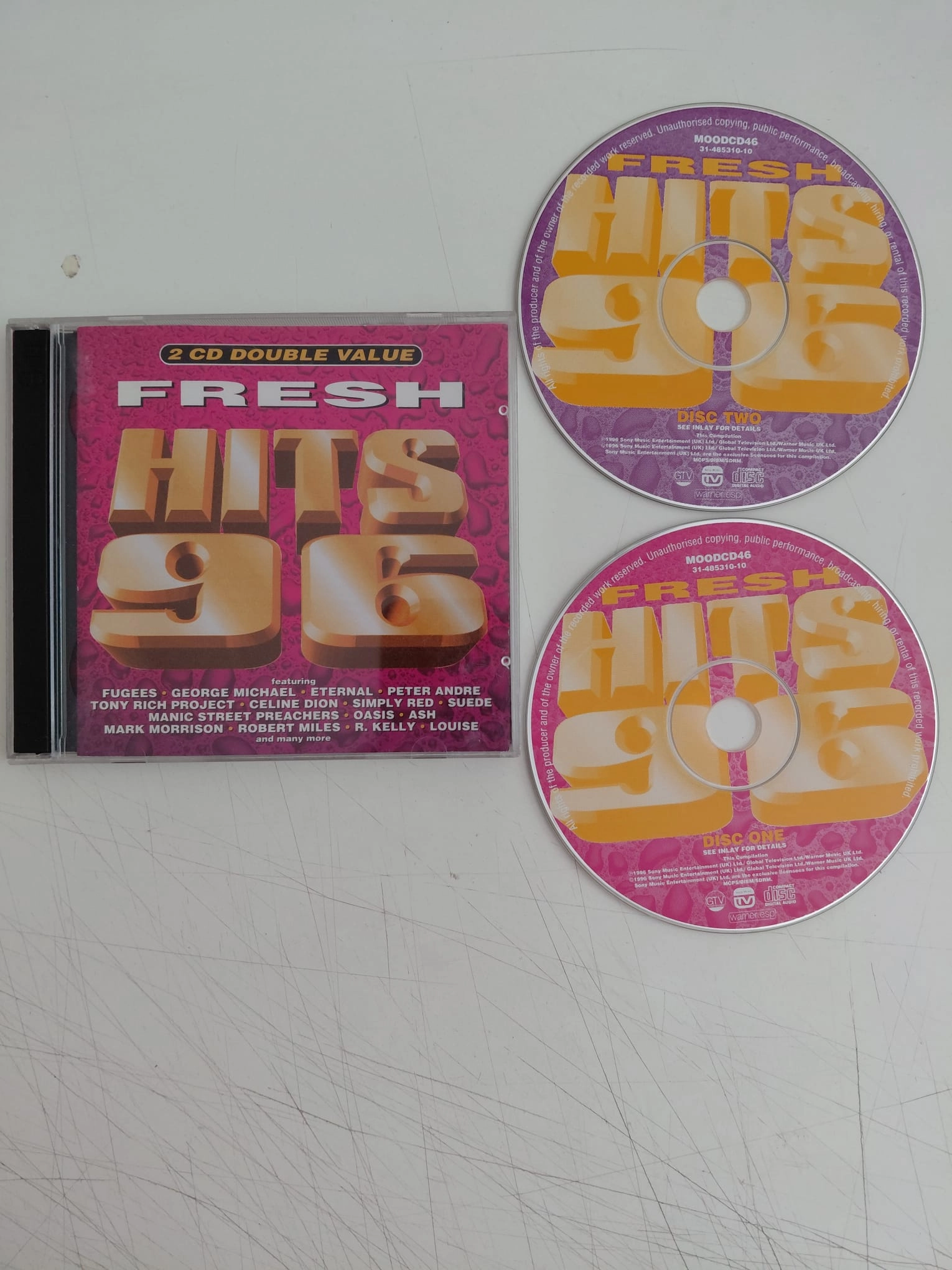 Fresh Hits 96 ( Simply Red ,Oasis...)  - 1996 Avrupa Basım - 2xCD Albüm-2.el