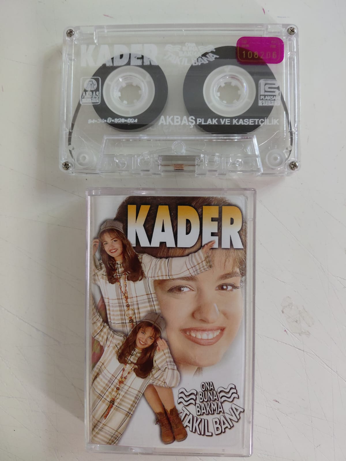 Kader  – Ona Buna Bakma Takıl Bana -  1994 Almanya Basım Kaset /Akbaş Müzik-2.el