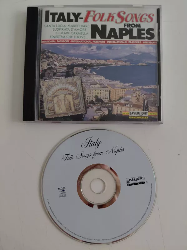Italy  - Folk Songs From Naples -   USA  Basım - CD Albüm-2.el