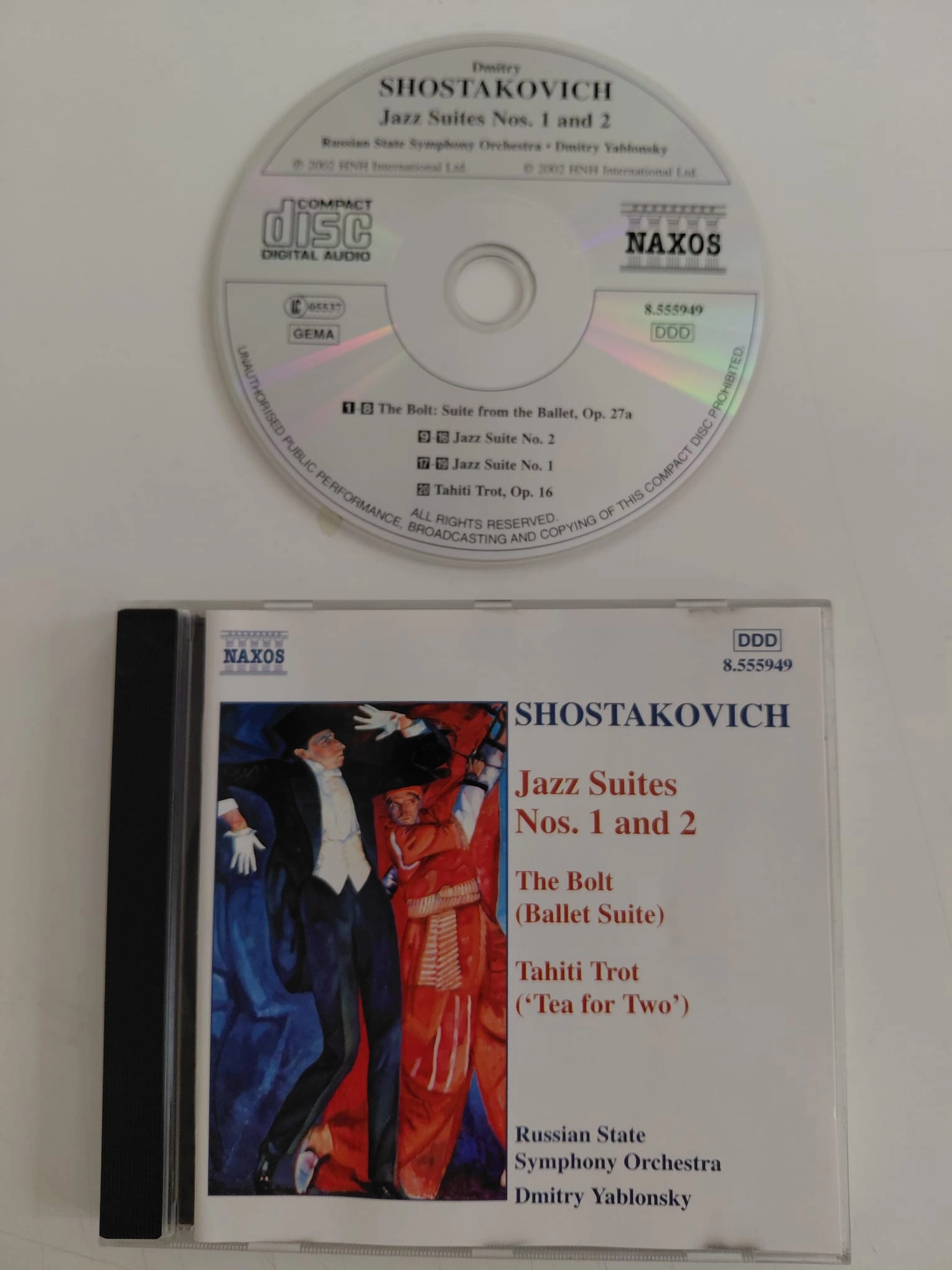 Shostakovich  –  Jazz Suites Nos. 1 And 2, The Bolt , Tahiti Trot (’Tea For Two’) - CD Albüm-2.el