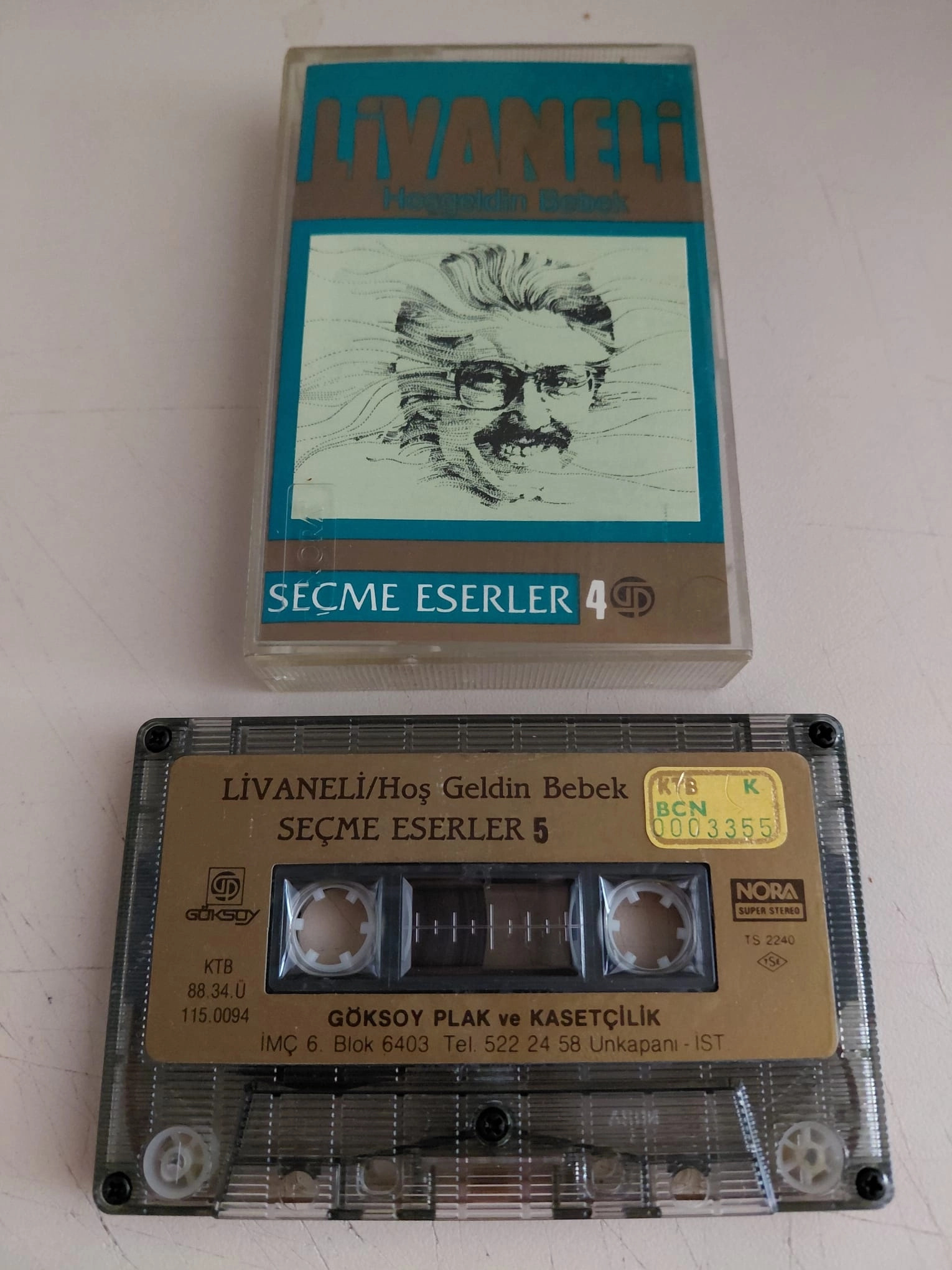 Livaneli  ‎- Hoşgeldin Bebek  -  1988 Türkiye Basım Albüm Kaset