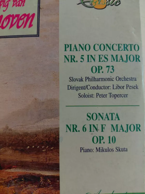 Beethoven  - Piano Concerto Nr.5 /Sonata Nr.6  - Avrupa Basım  CD Albüm-2.el
