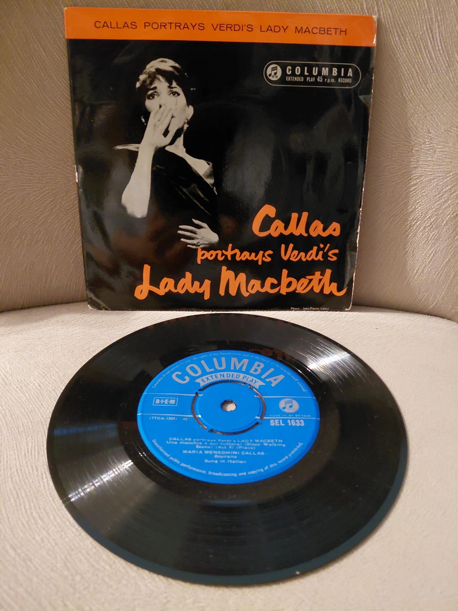 Maria Callas – Callas Portrays Verdi’s Lady Macbeth - 1959 İngiltere Basım 45lik Plak