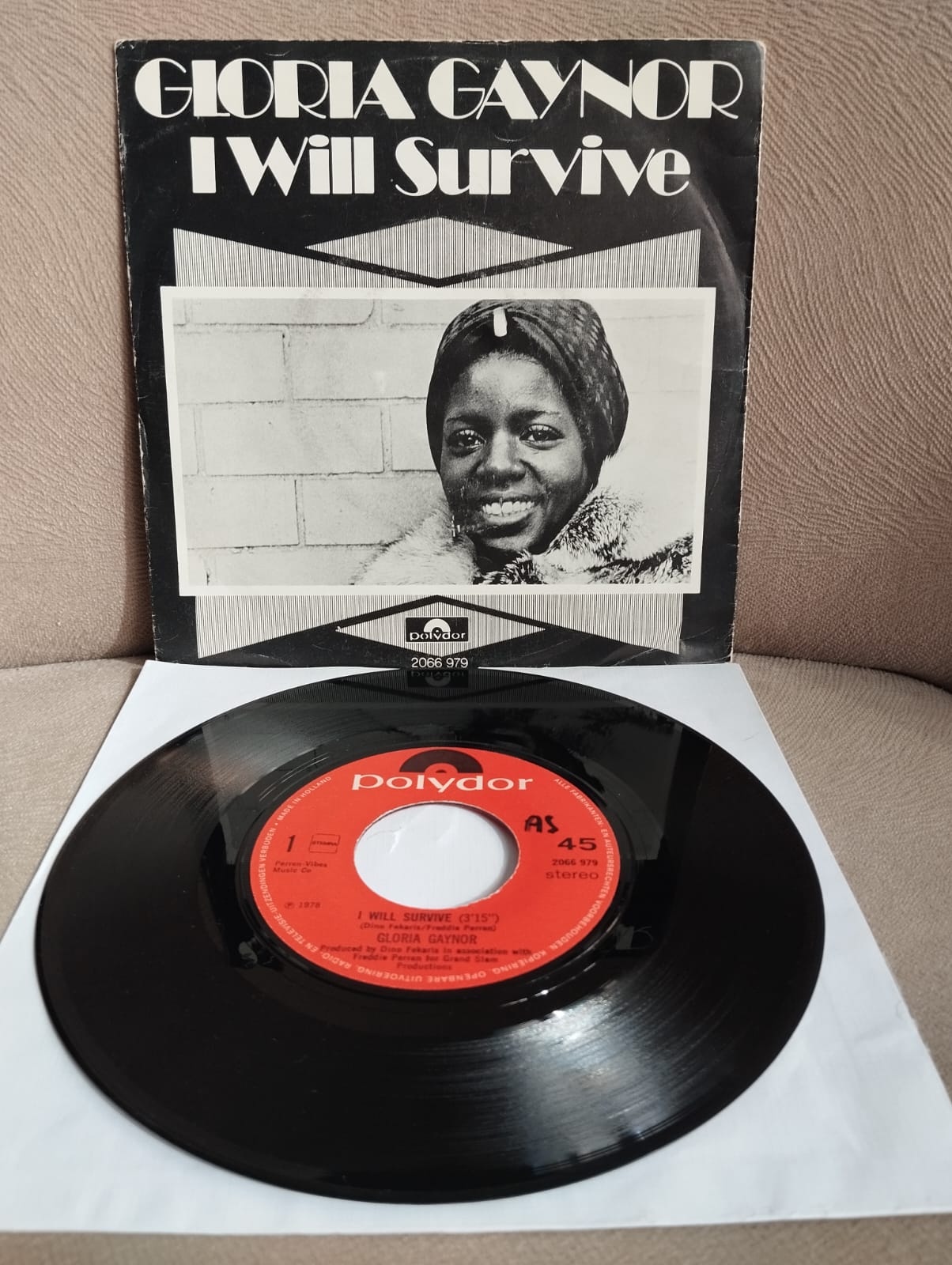 Gloria Gaynor –  I Will Survive  - 1978  Hollanda Basım 45lik Plak-2.el