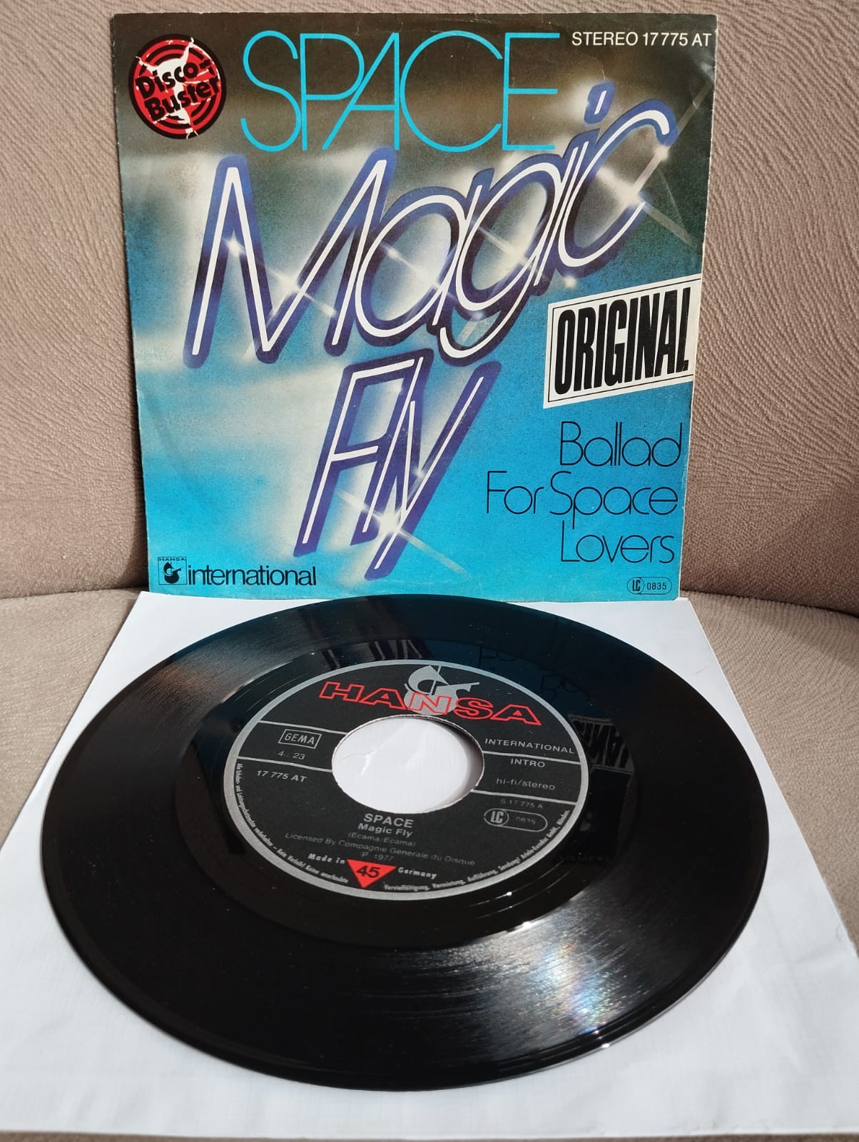 SPACE - Magic Fly - 1977 Almanya Basım 45 LİK PLAK -2.el